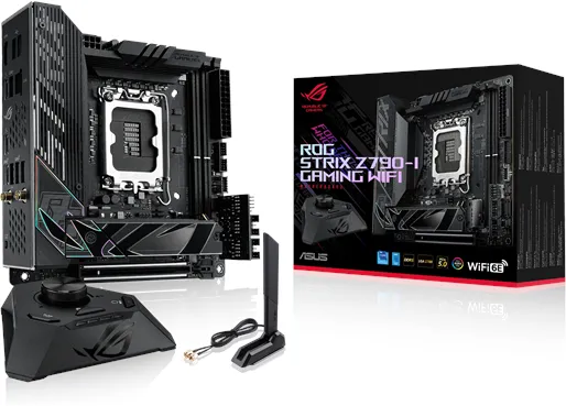 ASUS ROG STRIX Z790-I GAMING WIFI Hovedkort - Intel Z790 - Intel LGA1700 socket - DDR5 RAM - Mini-ITX