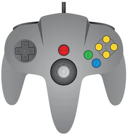 TeknoGame Kablet N64 Kontroller Grå - Kontroller - Nintendo 64