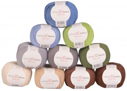 Infinity Hearts Rose 8/4 Garnpakke 04 Naturens farger - 10 stk - Garnpakke 04 Naturens farger