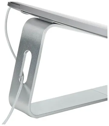 StarTech.com Laptopstativ for skrivebord 5kg/11lb Aluminium Sølv Ergonomisk (LAPTOP-STAND-SILVER) - bærbarstativ