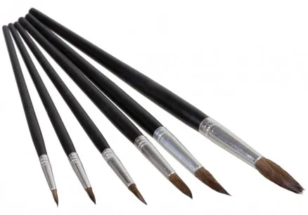 Artino Malepensel/Kunstnerpenselsett Rund Geitehår Ass. Størrelser -